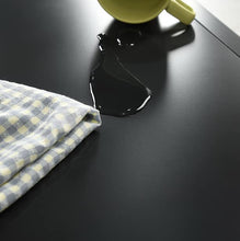 Comodino per camera da letto, armadio basso in acciaio, tavolino per soggiorno, armadietto per casa, ufficio, 40 x 30 x 57 cm, nero