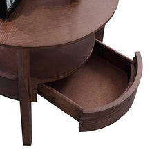 Comodino Inizio Camera da Ufficio Accessori Noce Comodino Piccolo Giro con 1 Cassetti Mini Comodino Comodino Mobili può Essere posizionato sullo Studio, Camera da Let