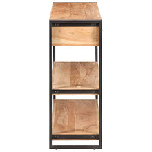 Wakects, credenza per soggiorno, in legno massiccio di acia, 120 x 30 x 75 cm