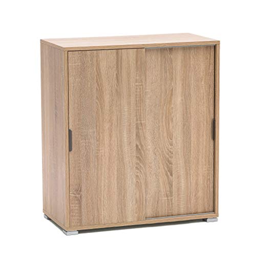 Armadietto mobiletto assemblato per bagno camera da letto (Marrone chiaro, cm 75 x 38 x 85 h)