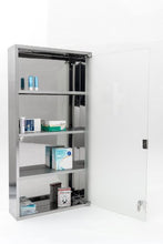 Armadietto per medicinali in acciaio INOX, dimensioni: 80 x 40 cm, di grandi dimensioni
