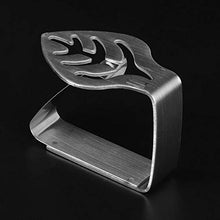 Omabeta Squisita Clip per tovaglie Facile da Usare per Ristorante(Leaf)