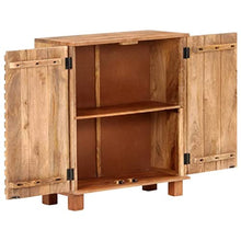 vidaXL Legno Massello di Mango Credenza Madia Mobile Armadietto Armadio Mobiletto Alto Portaoggetti Cassa Cassapanca Mobili 65x30x75 cm