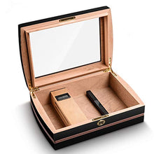 ZYING Cigar Box Cigar Humidor for Circa, con igrometro e umidificatore in Legno Scatola di sigari