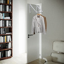 Kit Closet appendiabiti invisibile anta, Bianco