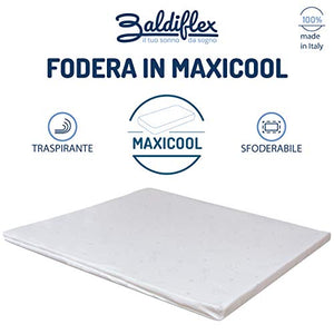 Baldiflex Emporio Correttore Materasso Matrimoniale Topper Memory Fresh Wave H6 con Fodera Maxicool 180x190 cm