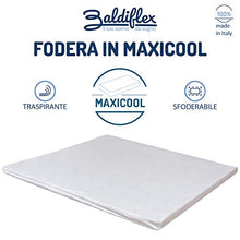 Baldiflex Emporio Correttore Materasso Matrimoniale Topper Memory Fresh Wave H6 con Fodera Maxicool 160x200 cm