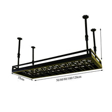 JHGJBJ Appesa Vino Rack Metallo, Ferro Battuto Regolabile in Altezza Titolare Calice Soffitto Appeso, Scaffale con Recinzione (Size : 50x35cm)