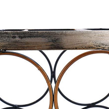FTYYSWL 6 Bottiglie Portabottiglie Ripiano da Tavolo Botte Portabottiglie Materiale Ferro Robusto Espositore Artigianale Fatto A Mano E Portaoggetti Decorazioni per La Casa