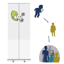Schermo di Protezione da Starnuti Trasparente, Banner Roll Up Trasparente Portatile per Scuole/Uffici/Palestra/Barbiere, 80 X 200 cm （31,5 X 78,7 Pollici）
