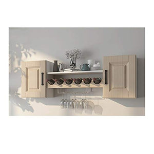 Casa e cucina Porta bottiglie da vino Vassoio di vino di legno Holder Vino multifunzione Wine Cooler risparmiatore dello spazio Protector Wall Hanging Wine Rack for Rossi Vini Bianchi Porta bottiglie
