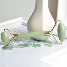 ASFD Face Jade Stone Massage Health Care Massage Massaggiatore di Bellezza Natural Jade Green