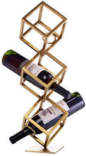 Classico Freestanding Desktop Cube bottiglia di vino Rack |Mensola Hanging lusso Titolare del calice del vino del ferro Wine bagagli stand controsoffitto mensola Capovolto Calici Rack for il ristorant