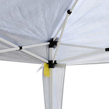 Outsunny Gazebo Pieghevole con Corde e Picchetti da Giardino Tessuto Oxford 3x3M Bianco