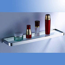 AINIYF Bagno Bagno Doccia Mensola Organizzatore a Parete in Vetro temperato Cosmetic Rack Punch di Installazione, 3 Formati (Dimensioni: 40x14cm)