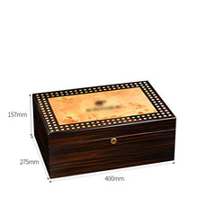CHOUCHOU Posacenere per Sigari Scatola di sigari, armadietto di Sigaro, Legno di Cedro, di Grande capacità, la Pittura Pianoforte, Scatola di sigari