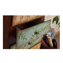 ZzheHou Cassettiera Cassettiera Soggiorno Bagagli Retro Cassette Cassettiera Camera da Letto di Legno Massiccio Robusto Durevole Semplice E Grazioso (Color : Blue, Size : 50x36x114cm)