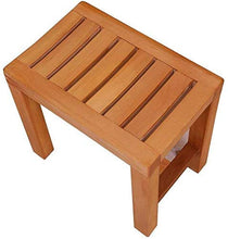 Sgabello per Doccia da Bagno in Legno, Antiscivolo Stabile per Adulti Donne Incinte per Bagno con umidità per Anziani 0107 (Colore: 433350 cm)