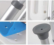 LIPENLI. Bagno Sedile Regolabile in Altezza 7 Regolabile in Alluminio Schienale Sgabello for Anziani Bath Sgabello
