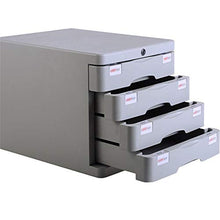 Armadi file Organizer Box desktop a quattro strati con serratura Casellario rifinitura Governo di immagazzinaggio Desktop Attrezzature da ufficio Desktop ( Color : Silver , Size : 36.5×28.2×28.5cm )