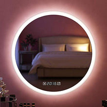 Specchio da toeletta a LED Illuminato a Specchio, Specchio da Bagno Rotondo a Parete, antiappannante, Luce Bianca, casa/Camera da Letto 60/70/80 cm