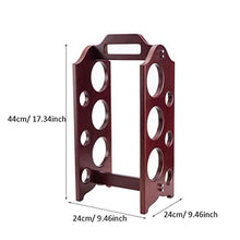 CYQ Portabottiglie Portabottiglie in Legno massello Portabottiglie Europeo Portabottiglie Espositore per Vino Portabottiglie per Vino Rosso 24x24x44cm