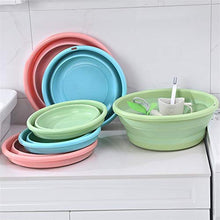 Fangfang Strumenti Portatile Pieghevole Benna Pieghevole Bacino turistico Camping Lavabo Auto Pieghevole Lavabo della Famiglia Benna Pulizia (Color : Pink Small)