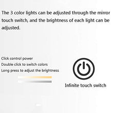Lampada da Parete A LED Rotonda Intelligente da Bagno con Specchio per Toeletta con Specchio Cosmetico Specchio da Toeletta Regolabile in Continuo