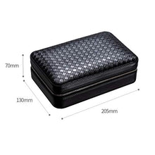 Minmin Cuoio portatile Cigar Box Legno di Cedro umidificatore con umidificatore Humidor nero, 205x130x70mm accessori del sigaro (Size : 205x130x70mm)
