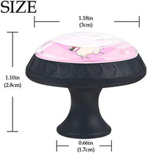 Giocare a Pug Dog Funny Pink Pomelli per Porta Set di 4 Pomelli per Mobili Manopole per Cassetti Cucina Armadio Vetro
