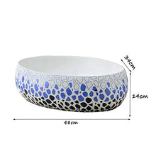 Bacino del contatore in Ceramica, Art Bacino Ovale Lavabo ad Alta capacità lavandino del Bagno della Famiglia (48x34x14cm)