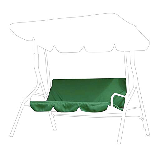 Focket Cuscino Seduta Altalena, Tessuto Impermeabile 150x150x10 cm 3 posti Fodera per Cuscino Sedile Altalena, Cuscino per Tappetino Amaca, buona permeabilità ai Gas per Giardino Esterno(Verde)