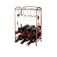 LHQ-HQ Retro Vino cremagliera in Ferro battuto Creativo Titolare portabicchieri Vino Calice for Il Vino di Alta Vino portabicchieri retrò Europeo Appendere Raffreddamento del Vino Europeo