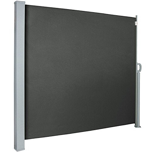 MCTECH 1.8X3m Frangivento Tenda da Sole Laterale Avvolgibile a Rullo Estensibile Paravento