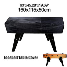 sanguiner Copri Tavolo Calcio Balilla, Copri Tavolo Calcio Resistente Impermeabile Custodia Antipolvere per Tavolo Universale per Interni Esterni Patio, Nero gaudily
