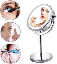 LBWARMB Trucco Specchio con luci Beauty Makeup Mirror Makeup Makeup Light Up Specchio Vanity per Dressing Toeletta Professionale Cosmetico Modo Doppia Fianco Specchio ingrandimento Rotondo
