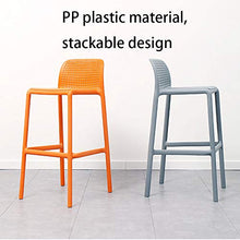 xxz Sgabello da Bar,Sedia da Bar,Materiale plastico PP Ecologico,Design impilabile,Texture Opaca Opaca,Facile da Pulire e prendersi Cura della Superficie,sgabelli Cucina
