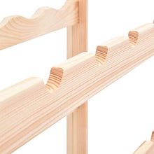 Lechnical Portavini, Portabottiglie in Legno di Pino per 16 Bottiglie - Robusto scaffale per Bottiglie di Vino, espositore, Perfetto per la Cucina, 43 x 25 x 54 cm (L x P x A)