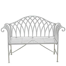 GaoF Panchina Doppia in Metallo per Esterni per Uso Domestico, Panchina retrò da Giardino, Mobili da Giardino Pieghevole Panchina in Ferro battuto, Adatto per Prato, Balcone, Terrazza