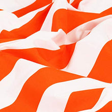 vidaXL 2X Tende con Anelli Classici Eleganti Traslucide Moderne Tendaggi Rivestimento Finestre Privacy in Metallo e Cotone 140x245cm Arancio a Strisce