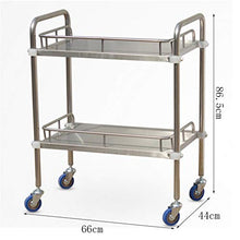 Carrello Medico Dell'Abs/Carrello Medico del Doppio Strato Carrello/Carrelli Dell'Attrezzatura di Laboratorio Medico/Carrelli del Salone Salone di Bellezza della Stazione Termale di 2 Fasi