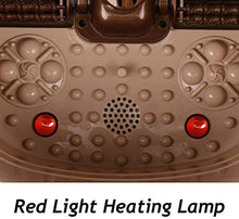 Msoah Shiatsu Massaggiatore per Piedi Massaggiatore per Impastare da Bagno, Spa per Piedi con Acqua di Riscaldamento per Artrite, Fascite Plantare, Pietra Girevole, Luce Rossa