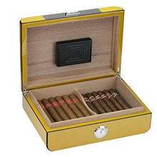 WRJY Cigar Humidor Scatola per sigari Artigianale in Fibra di Carbonio Scatola per sigari in Legno di Cedro Scatola per sigari con Vernice per Pianoforte Scatola per sigari da Viaggio p