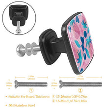 Frutto rosa 4 PCS Pomelli per Porta, Pomolo per Mobile, Pomelli per Mobili con Viti, Maniglia per Armadietto, Pomelli per Porta, Pomelli per Cassetti per Porta, Armadio, Cassetto e Credenza
