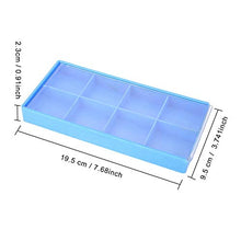 Scatola portaoggetti contenitore organizer, scatola portaoggetti in plastica a 8 griglie Scatola portaoggetti per gioielli Custodia per orologi Strumento contenitore, per stoccaggio di gioielli e part