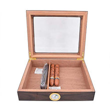 ESGT 1pcs 12-25 Cigar Box Cigar Humidor Case Desktop umidificatore Glasstop Accessori per sigari