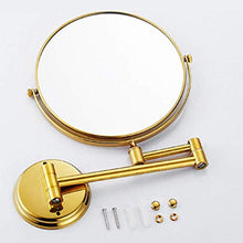SHY Supporto da Parete per Specchio cosmetico, Specchio per Il Trucco Ingrandimento 3X Specchio cosmetico a Doppia Faccia Specchio da Bagno da Barba in Camera da Letto