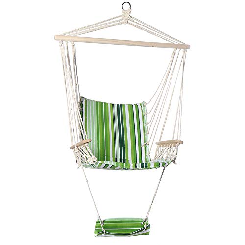 Xhtoe Sedia Amaca Sedia Amaca in Cotone Comoda Sedia Sospesa per Altalena Cuscino per Altalena Giardino Interno Esterno Carico Massimo 150 kg Comfort E Durata