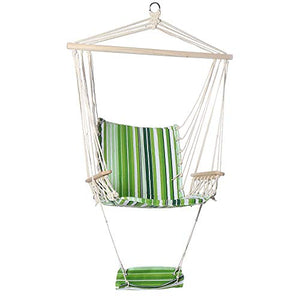 Xhtoe Sedia Amaca Sedia Amaca in Cotone Comoda Sedia Sospesa per Altalena Cuscino per Altalena Giardino Interno Esterno Carico Massimo 150 kg Comfort E Durata