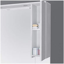 Inbagno Arredo Bagno Moderno a Terra Larghezza 82 cm Colore Grigio Completo di Specchio e Lavabo in Ceramica